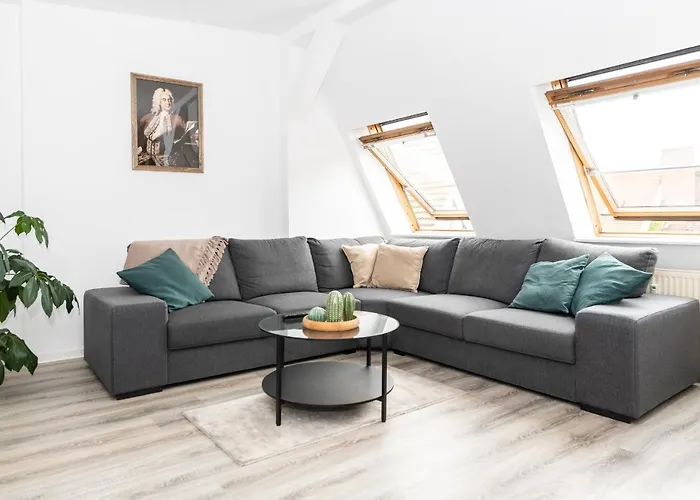 Ko-living - Haendel - Altstadt Mit Kueche, Smart Tv & Dachterrasse * Halle (Saale)